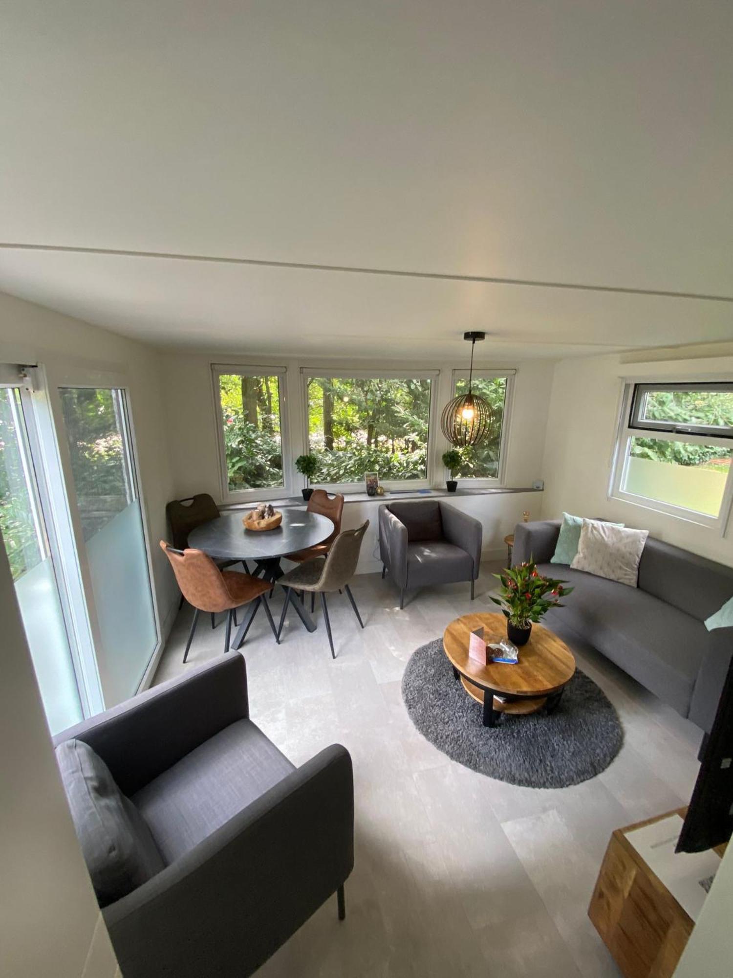 Modern Chalet In De Bossen Van De Veluwe Epe Luaran gambar